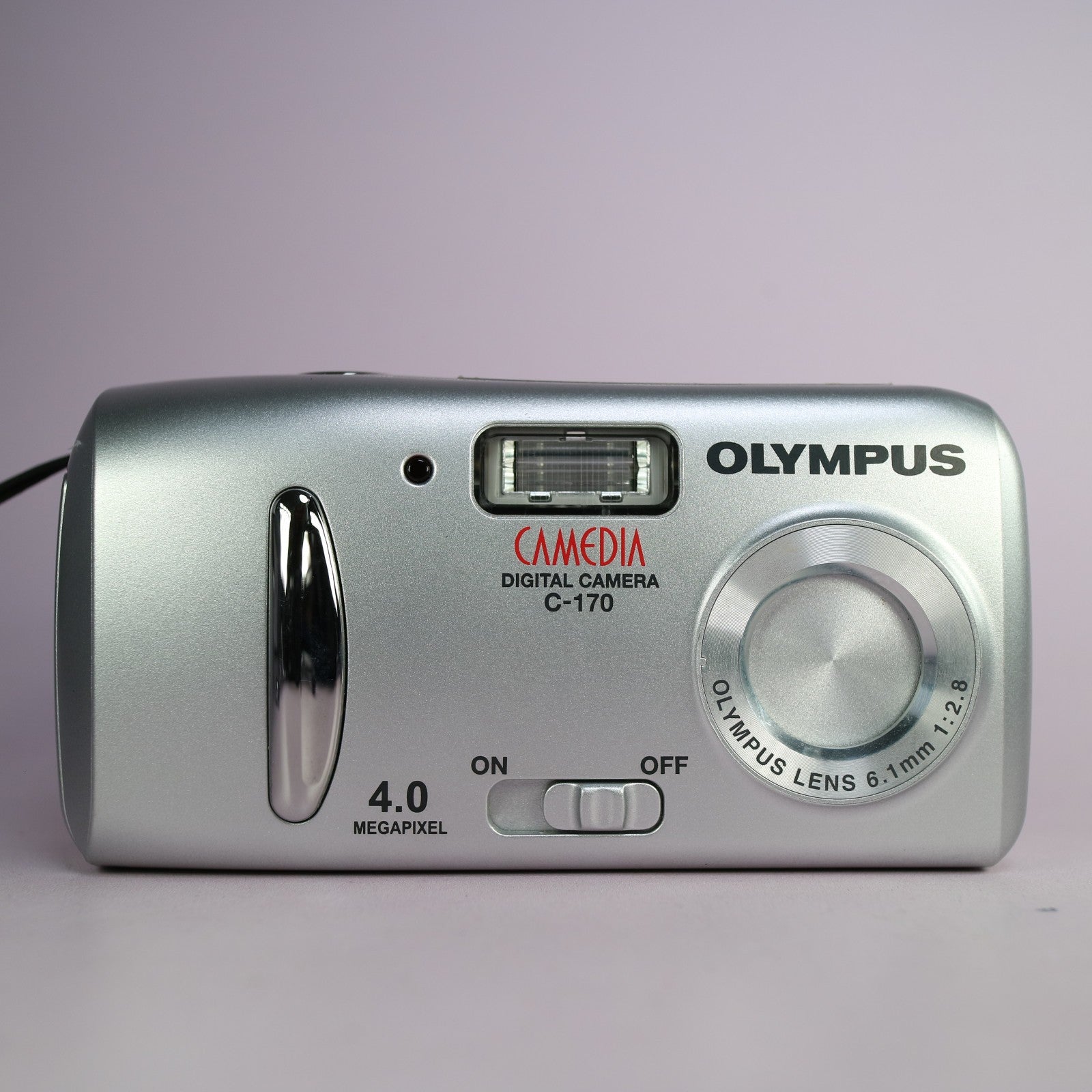 Olympus Camedia C-170 4.0MP Compact Digital Camera Silver Tested