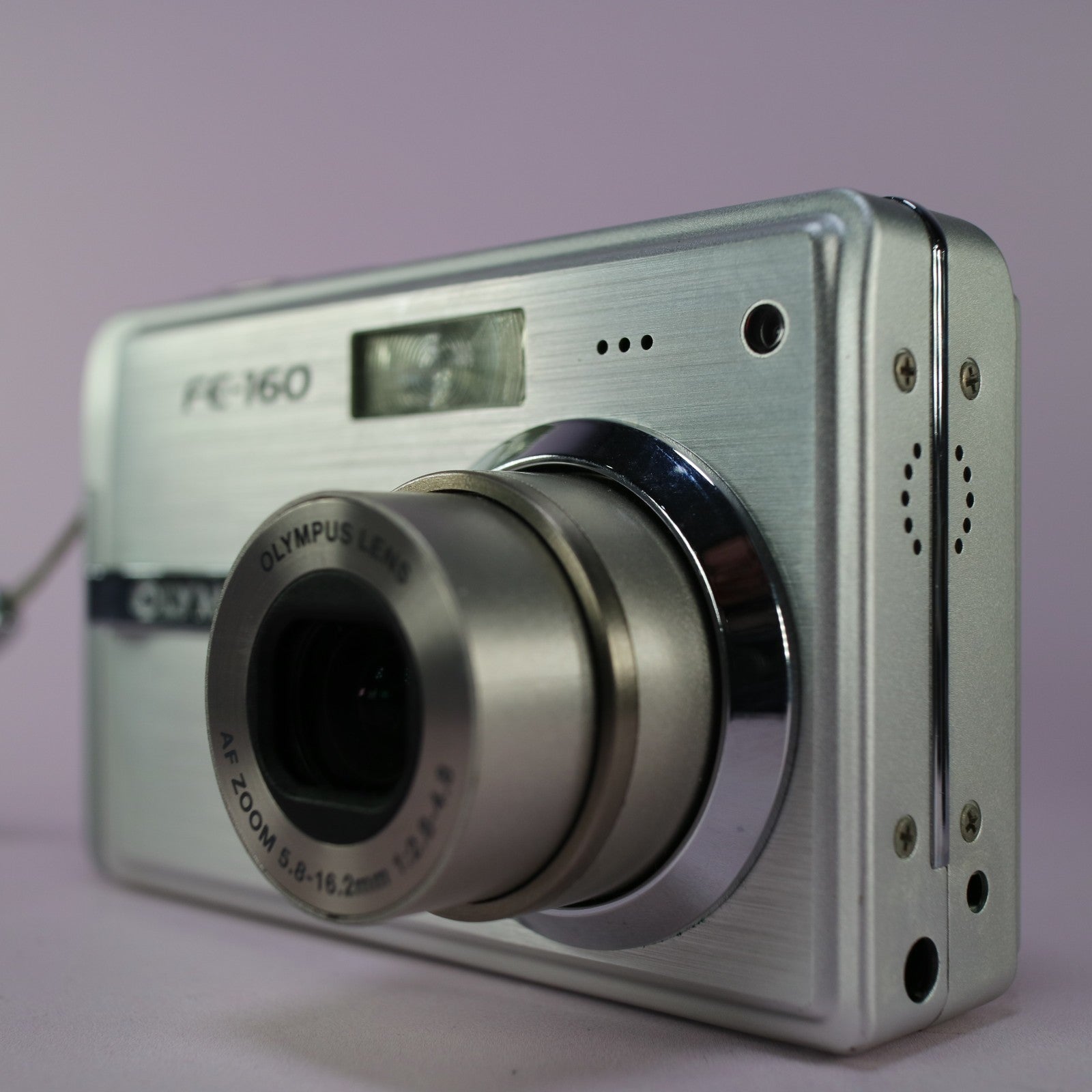 Olympus Digital Camera FE-160 6.0MP Silver Tested Full Set