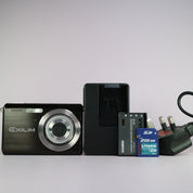 Casio Digital Camera Exilim EX-Z70 7.2MP Black Tested With Full Working Set
