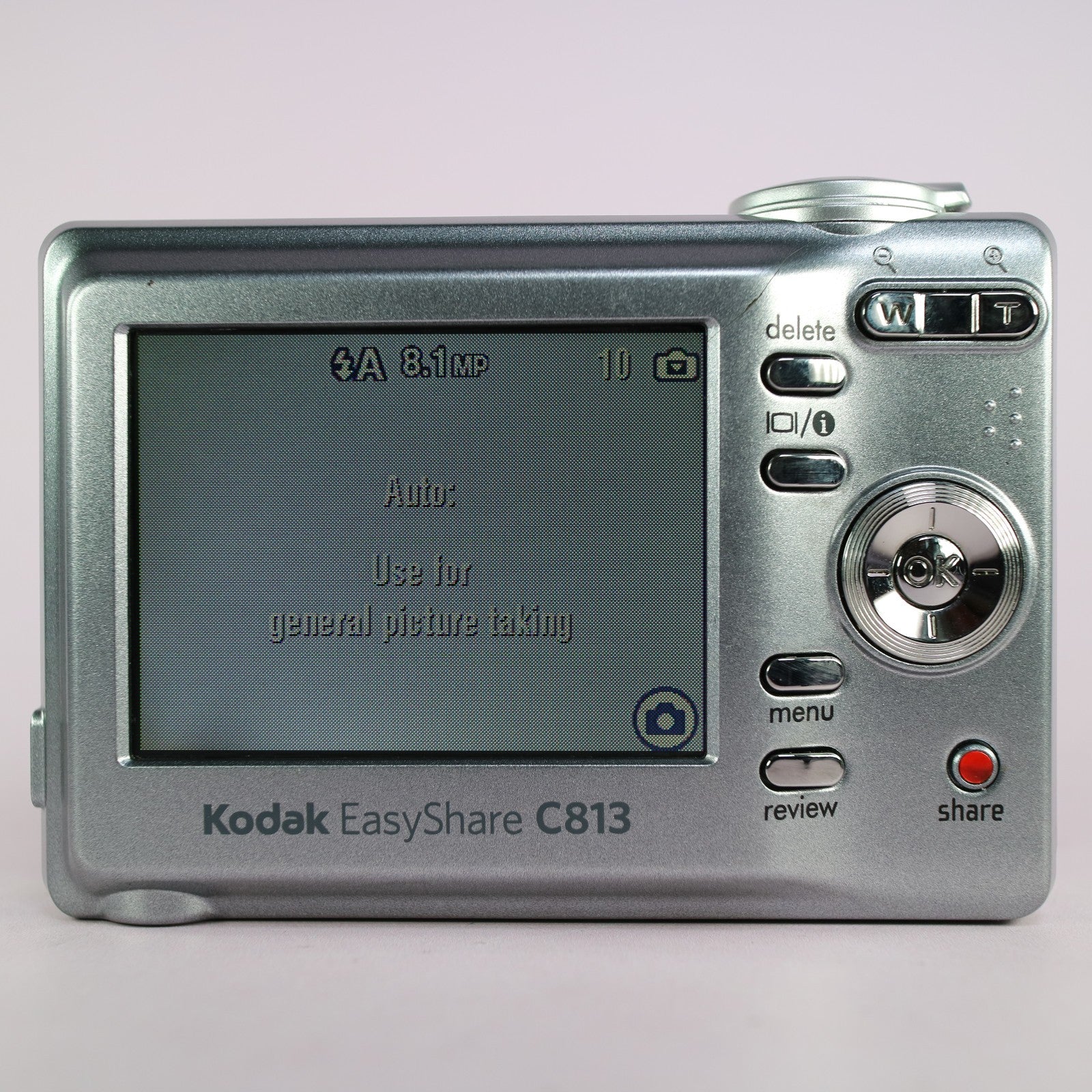 Kodak Digital Camera EasyShare C813 8.2MP Silver Tested