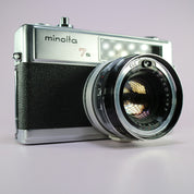 Minolta Hi-Matic 7S w/ Rokkor-PF 45mm f/1.8 Lens Vintage 35mm Rangefinder Camera
