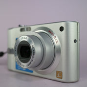 Panasonic Digital Camera Lumix DMC-FX12 7.2MP Silver Tested Full Working Set