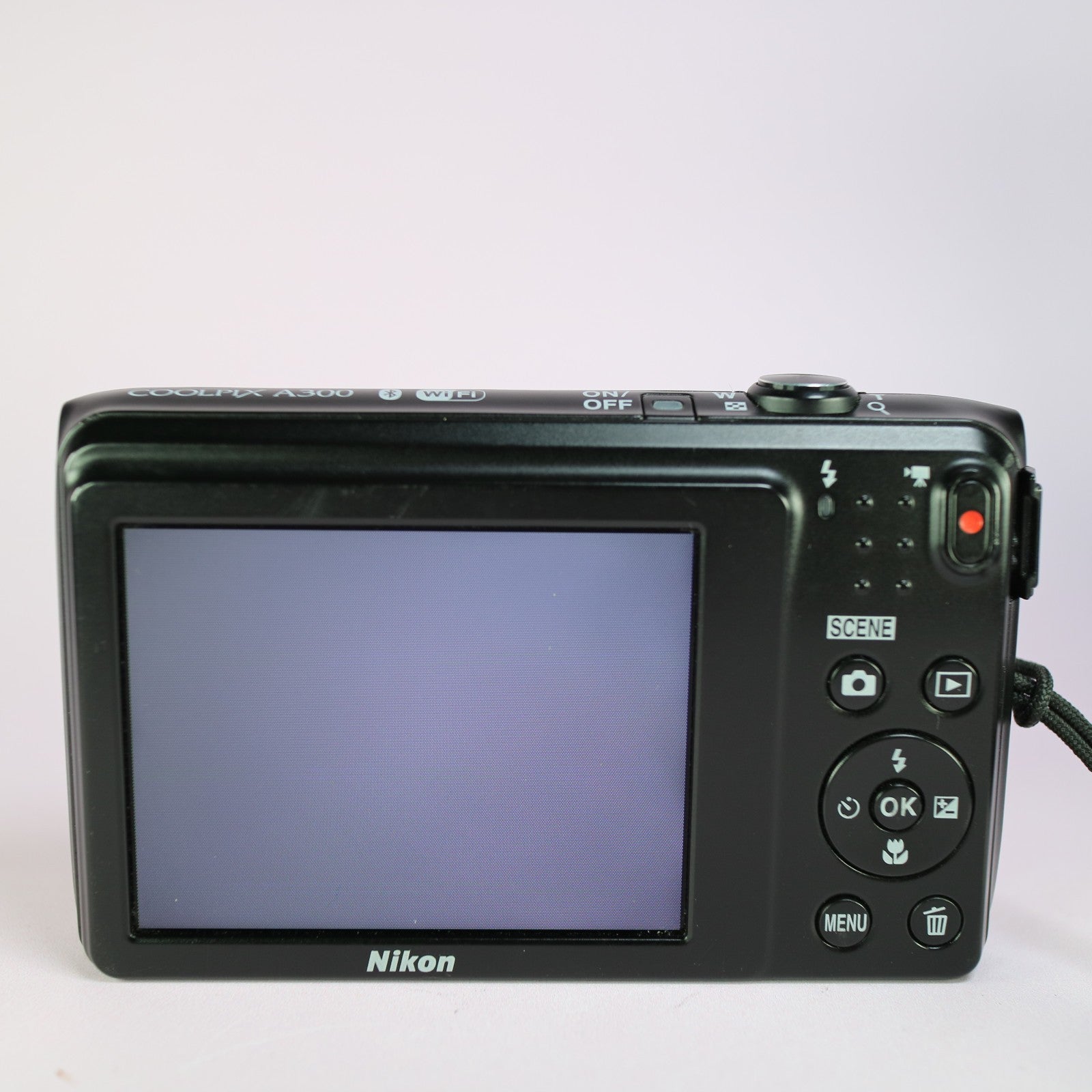 Nikon Digital Camera Coolpix A300 WiFi 20.1MP Black Tested Full Working Set