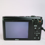 Nikon Digital Camera Coolpix A300 WiFi 20.1MP Black Tested Full Working Set