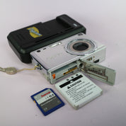 Pentax Digital Camera Optio S4i 4.0MP Silver Tested Full Working Set