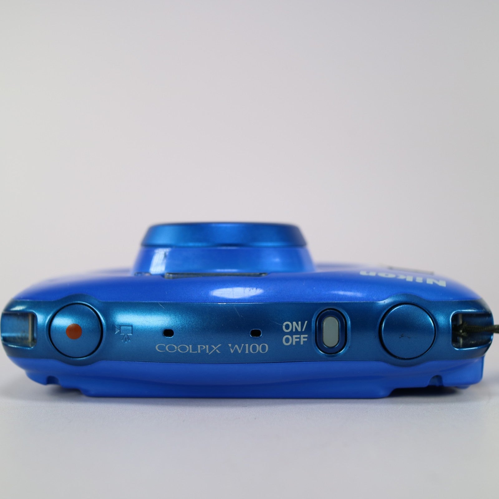 Nikon Digital Camera Coolpix W100 13.2MP Underwater Blue Tested Full Working Set