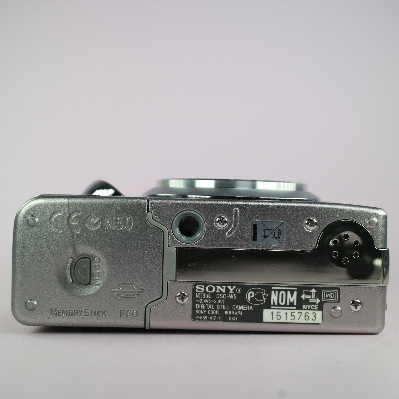 Sony Digital Camera Cybershot DSC-W5 5.1MP Silver Tested