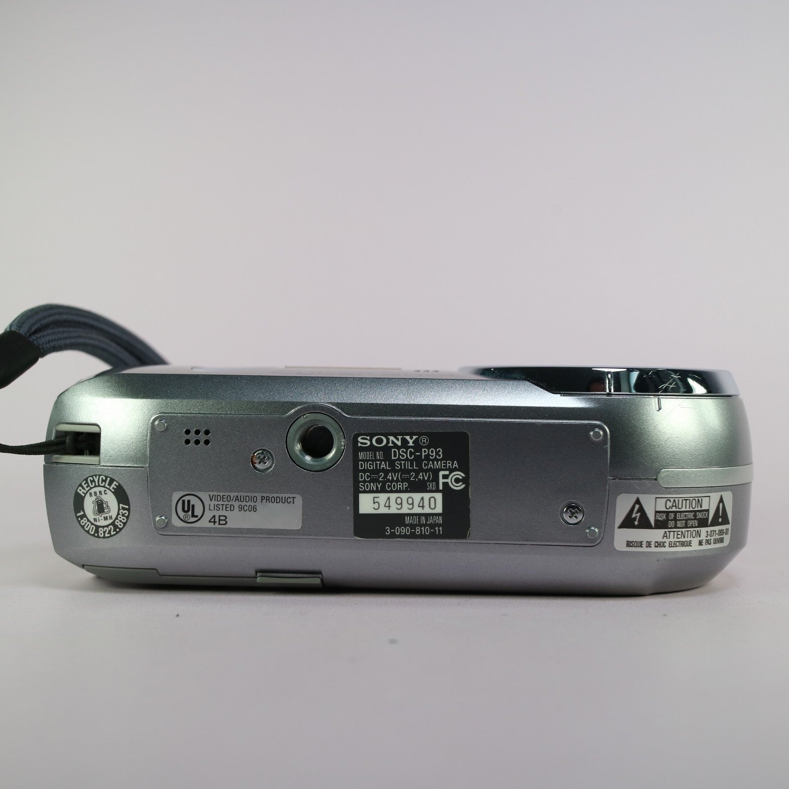 Sony Digital Camera Cybershot DSC-P93 5.1MP Silver Tested