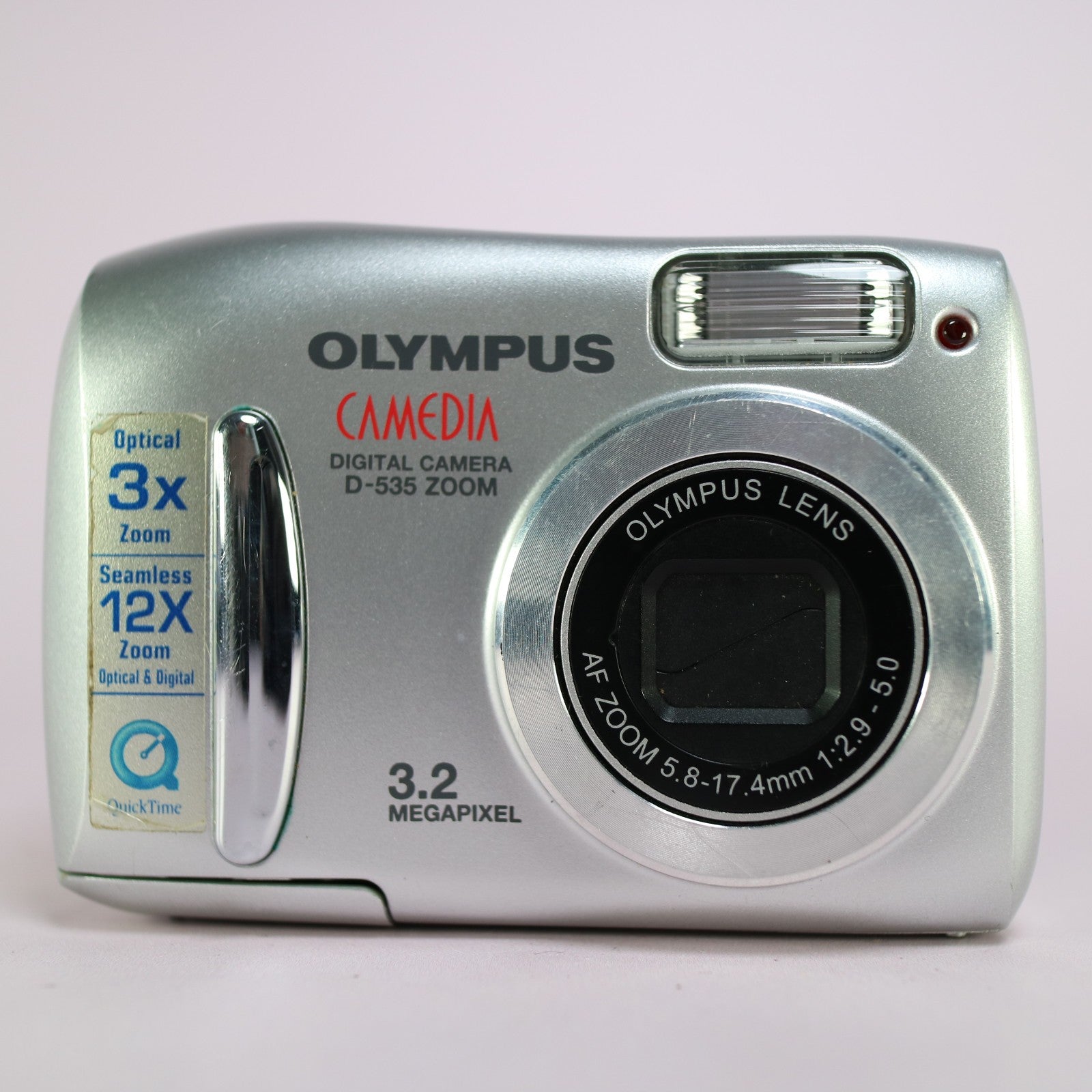 Olympus Digital Camera Camedia D-535 Zoom 3.2MP Silver Tested