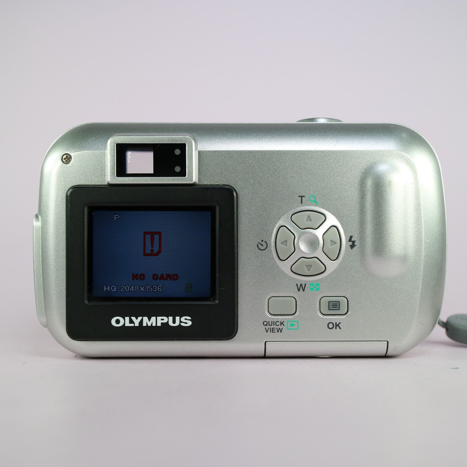 Olympus Camedia C-160 Zoom 2.0MP Compact Digital Camera Silver Tested