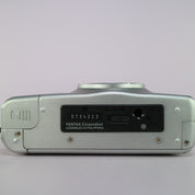 Pentax Espio 24EW (Extra Wide) 35mm Film Point and Shoot Camera Silver Tested