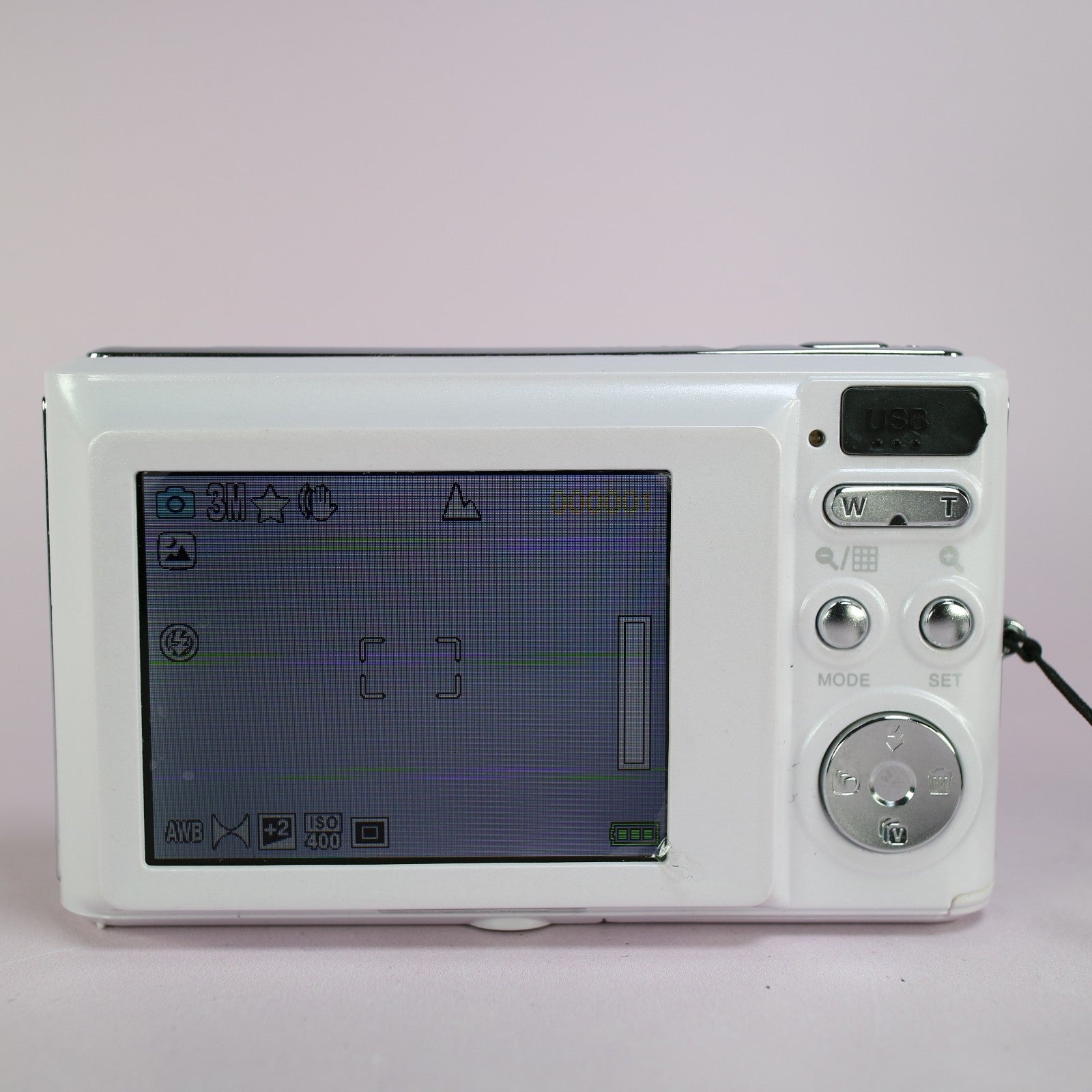 Polaroid Digital Camera iE826 18.1MP White Tested