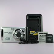 Praktica Digital Camera DCZ 10.3 10.0MP Silver Tested Full Working Set