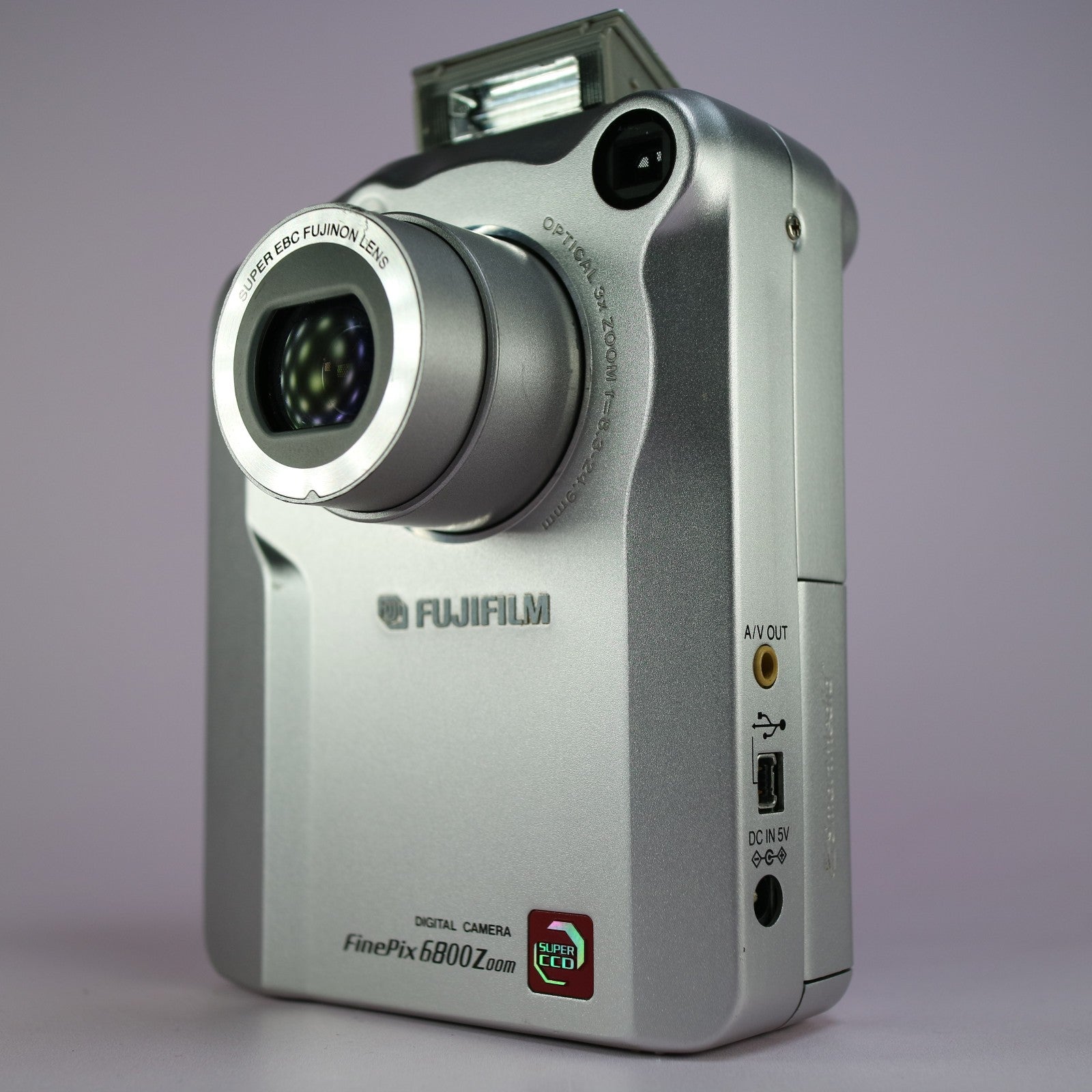 Fujifilm Digital Camera FinePix 6800 Zoom 3.1MP Silver Tested