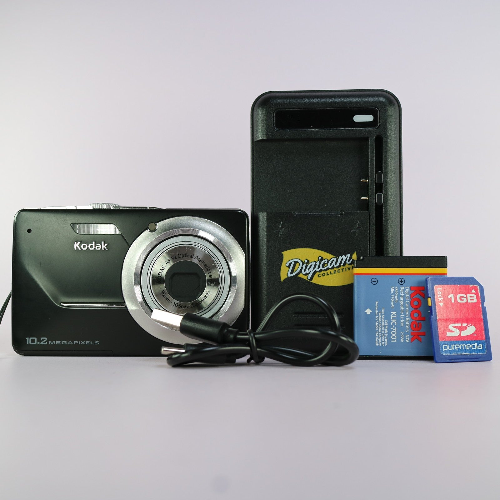 Kodak Digital Camera EasyShare M340 10.2MP Black Tested Full Working Set