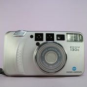 Minolta Zoom 130c 35mm Film Point and Shoot Camera Silver Tested