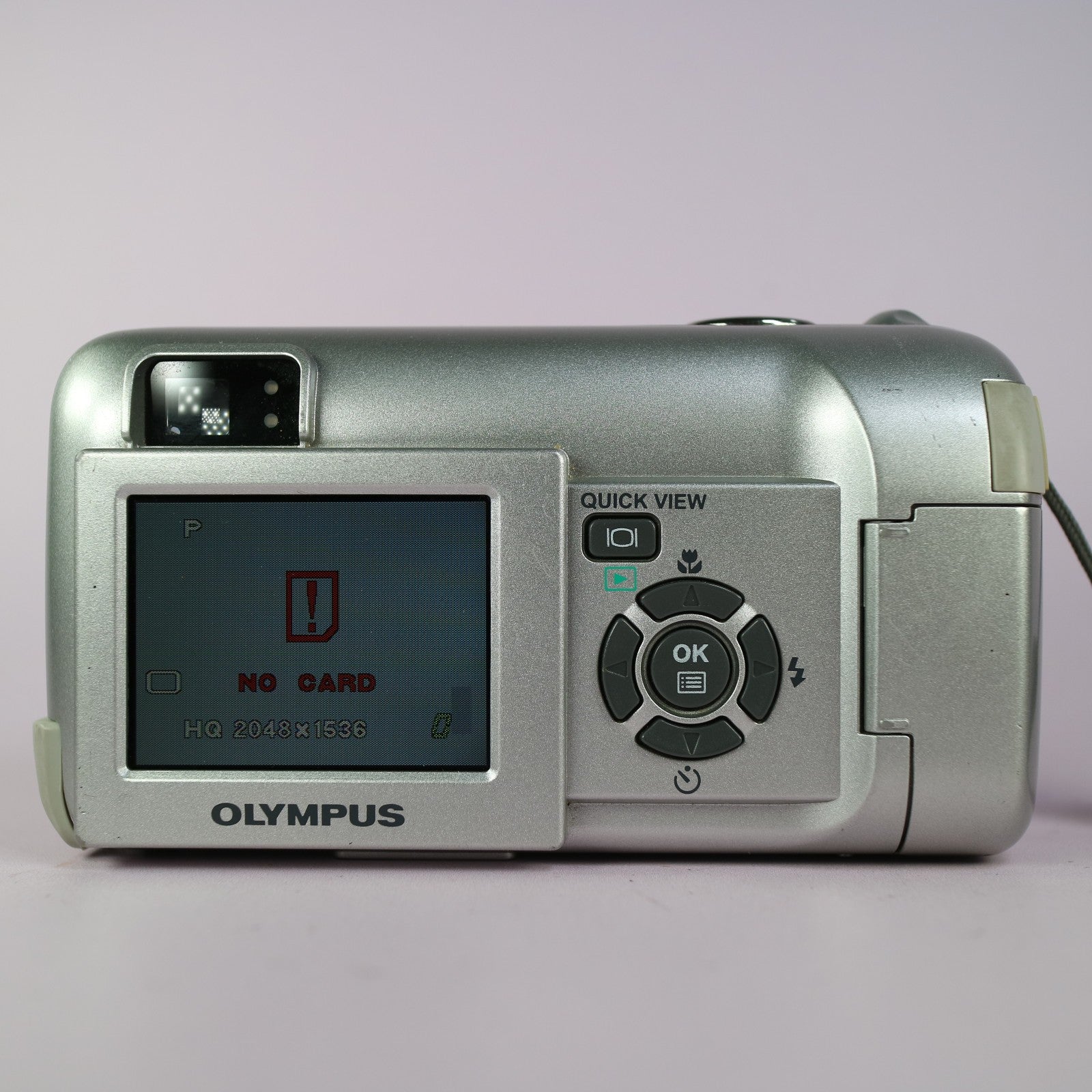 Olympus Digital Camera Camedia C-350 Zoom 3.2MP Silver Tested