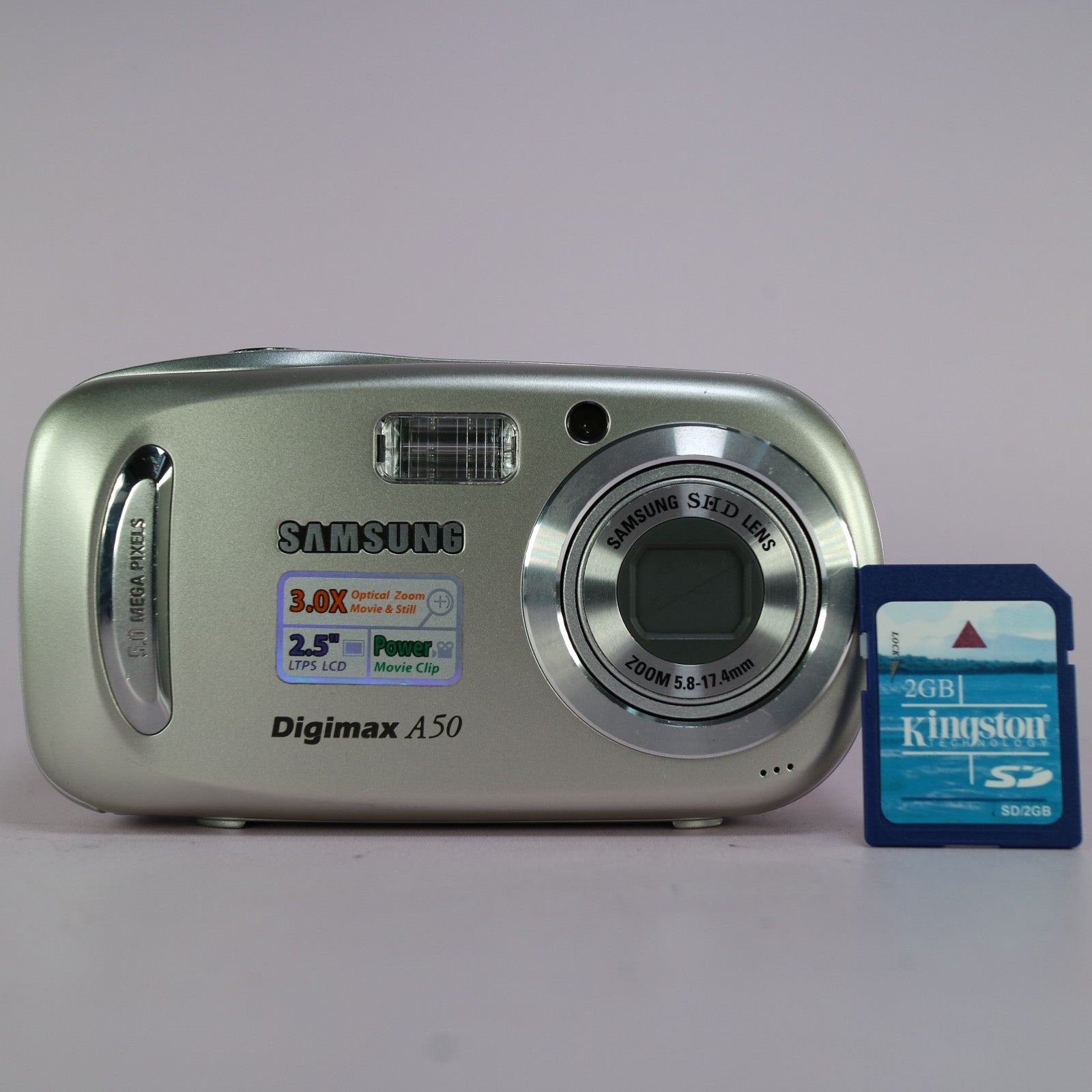Samsung Digital Camera Digimax A50 5.0MP Silver Tested