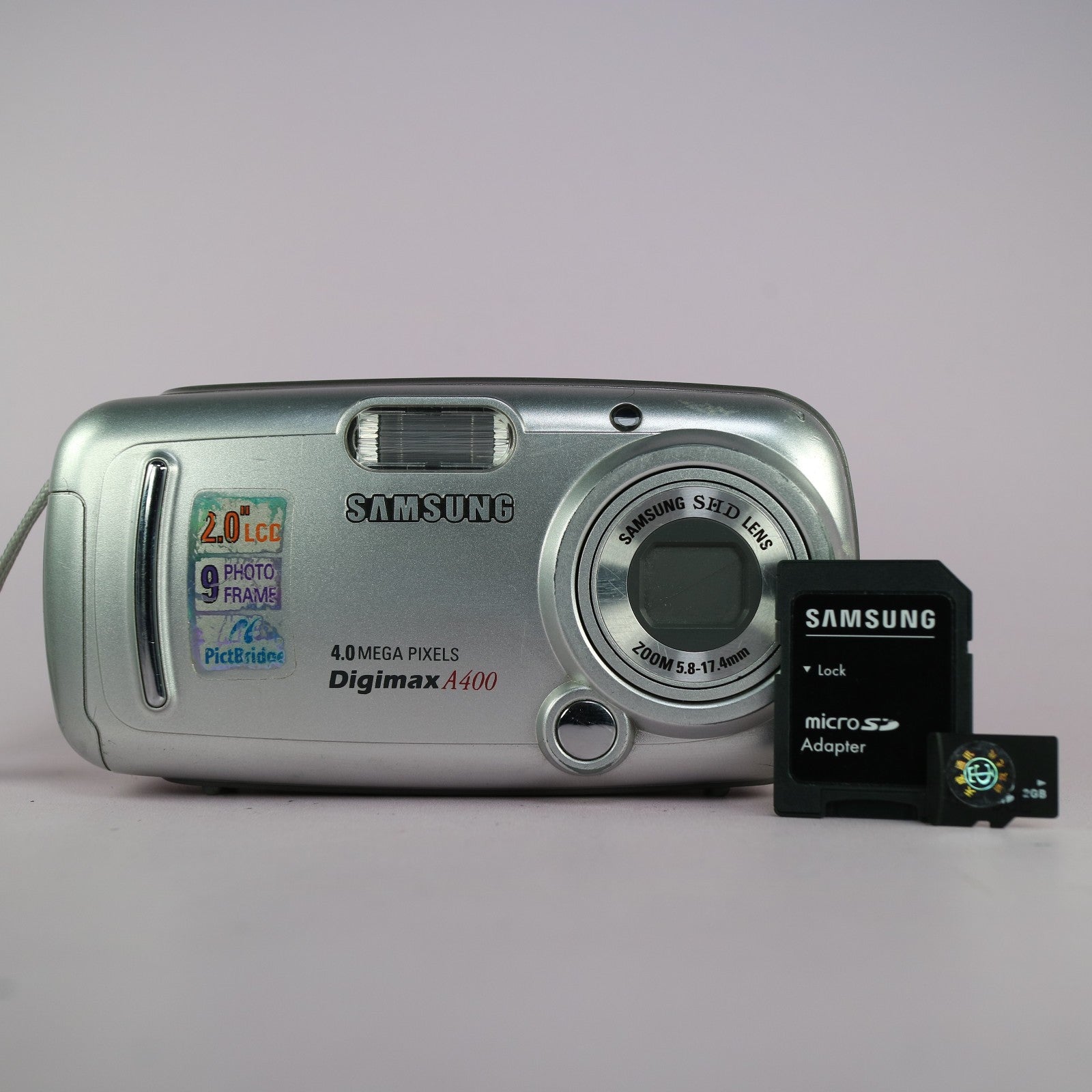 Samsung Digital Camera Digimax A400 4.0MP Silver Tested