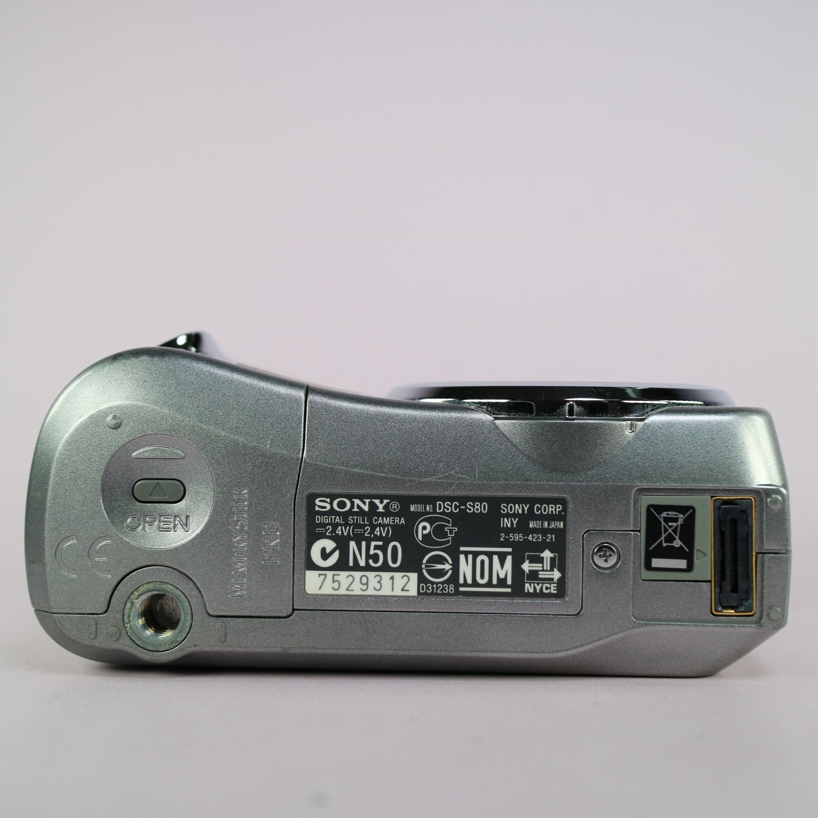 Sony Digital Camera Cybershot DSC-S80 4.1MP Silver Tested