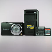 Panasonic Digital Camera Lumix DMC-FS16 14.1MP Black Tested Full Working Set