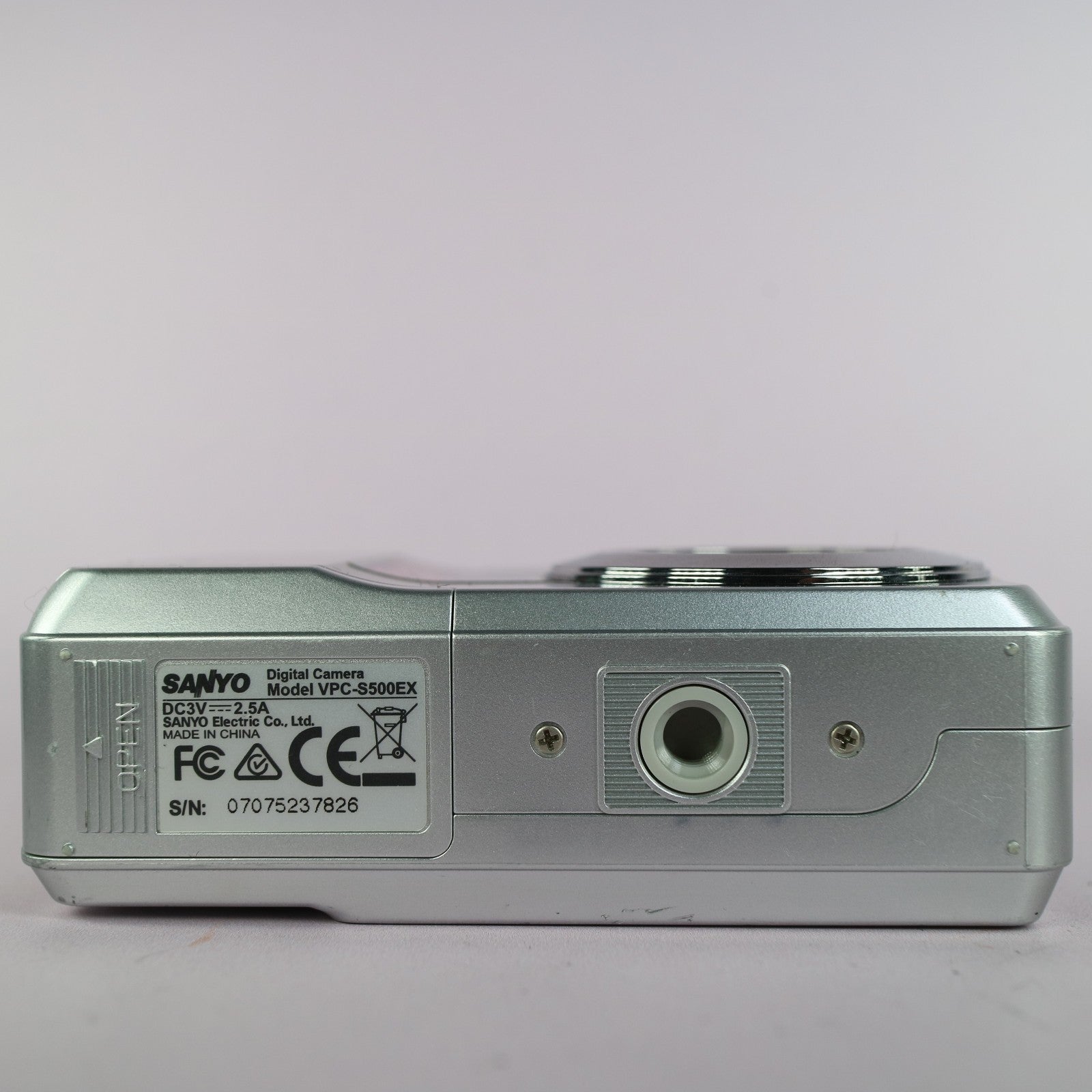 Sanyo VPC-S500 5.0MP Compact Digital Camera Silver Tested