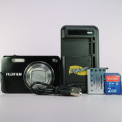 Fujifilm Digital Camera FinePix J150w 10.0MP Black Tested Full Working Set