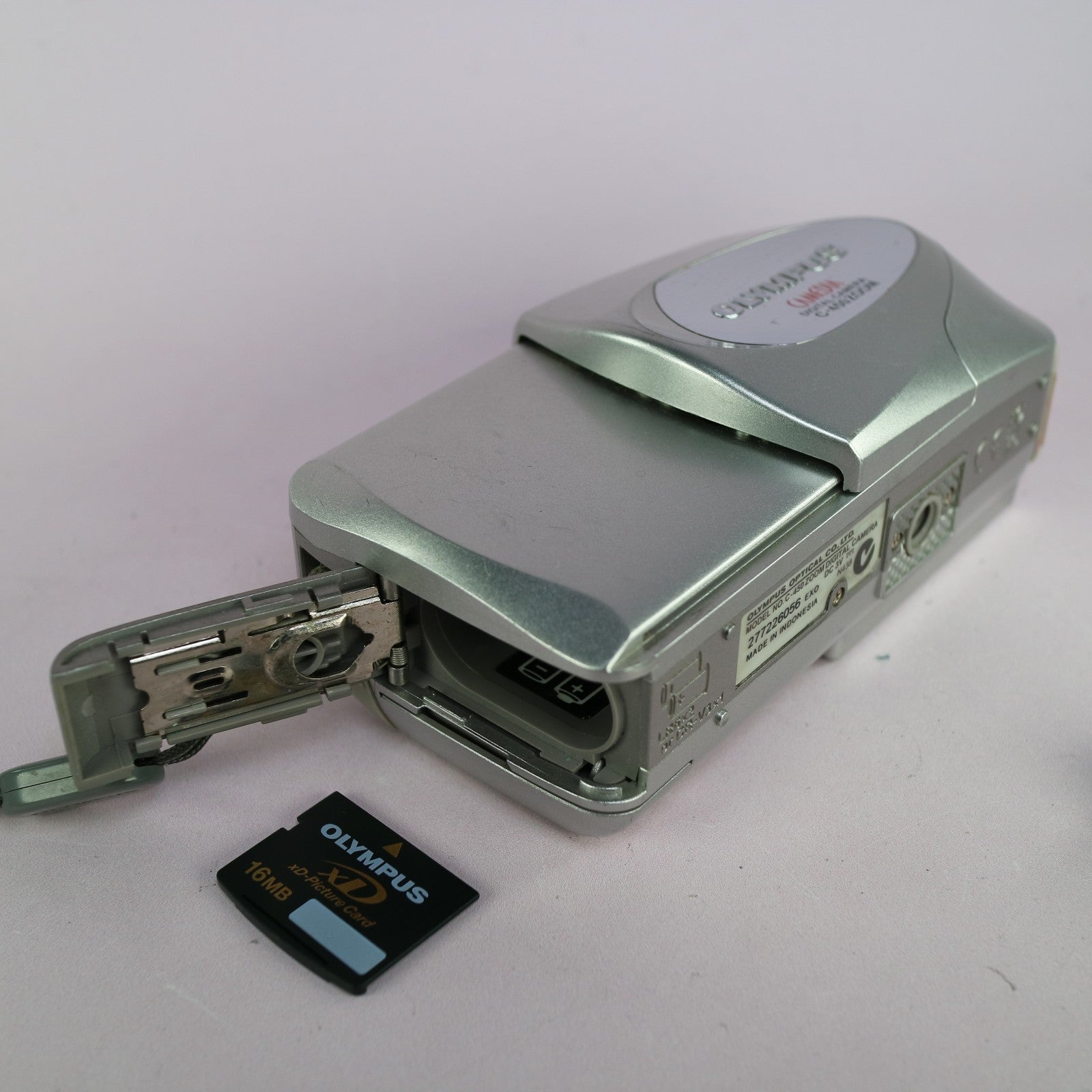 Olympus Digital Camera Camedia C-450 Zoom 4.0MP Silver Tested With xD Card