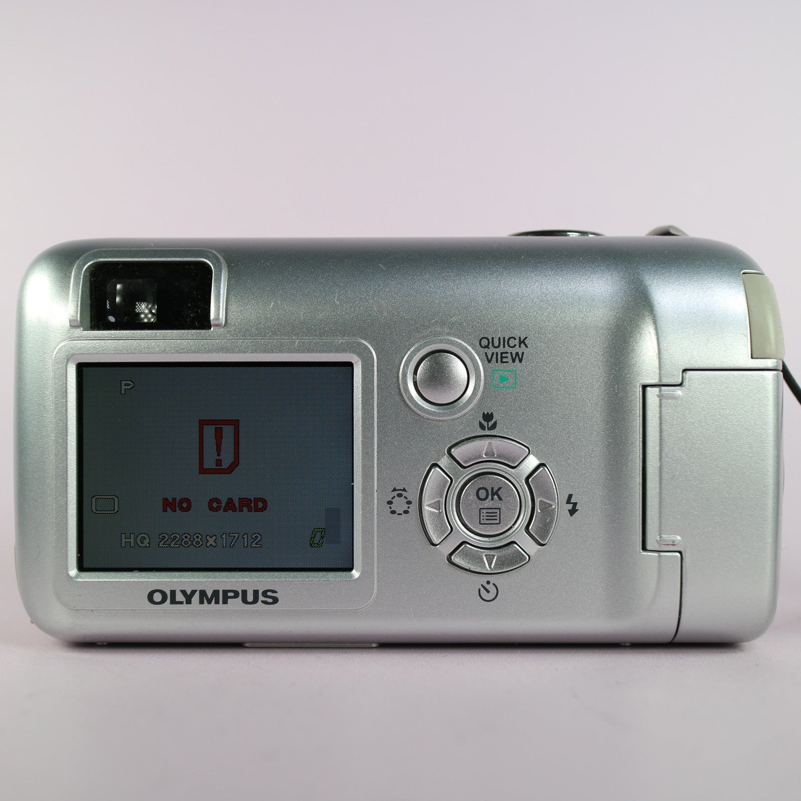 Olympus Digital Camera Camedia D-580 Zoom 4.0MP Silver Tested With xD Card
