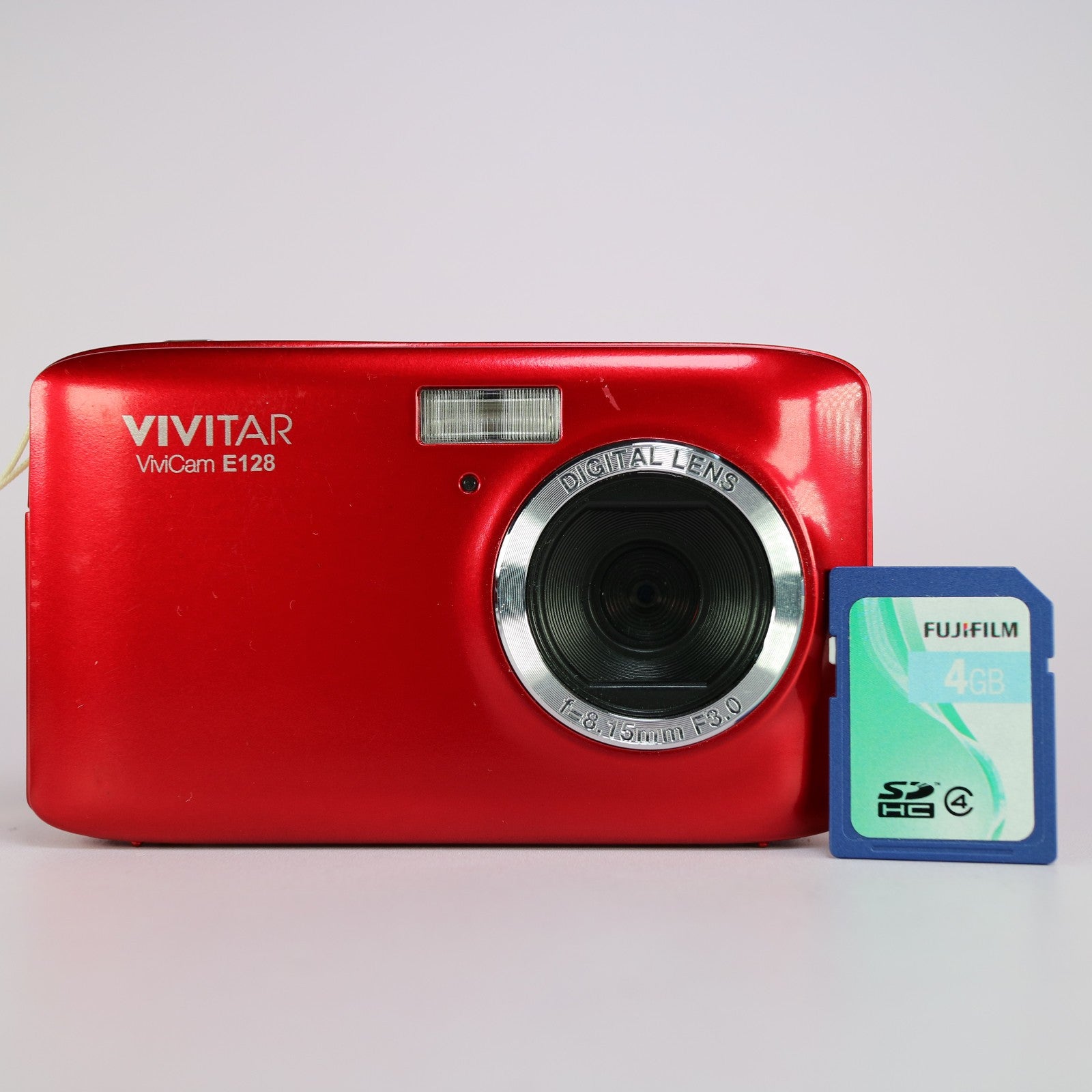 Vivitar Digital Camera Vivicam E128 18.1MP Red Tested