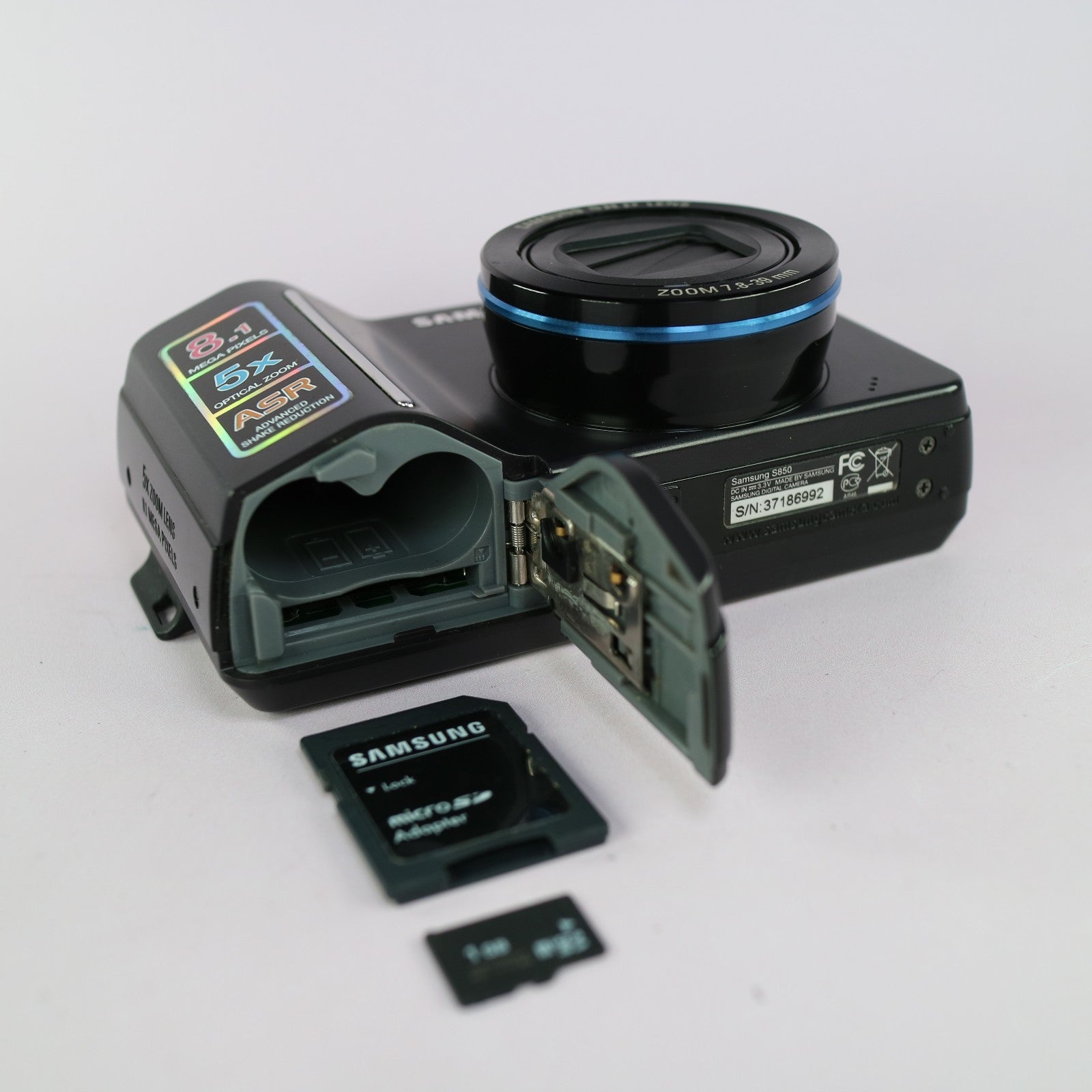 Samsung Digimax S850 8.1MP Compact Digital Camera Black Tested