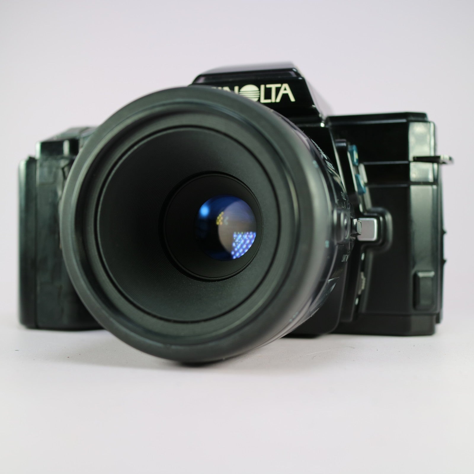 Minolta 7000 AF 35mm Film SLR Camera Black w/ AF Macro 50mm f/2.8 Lens Tested