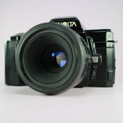 Minolta 7000 AF 35mm Film SLR Camera Black w/ AF Macro 50mm f/2.8 Lens Tested