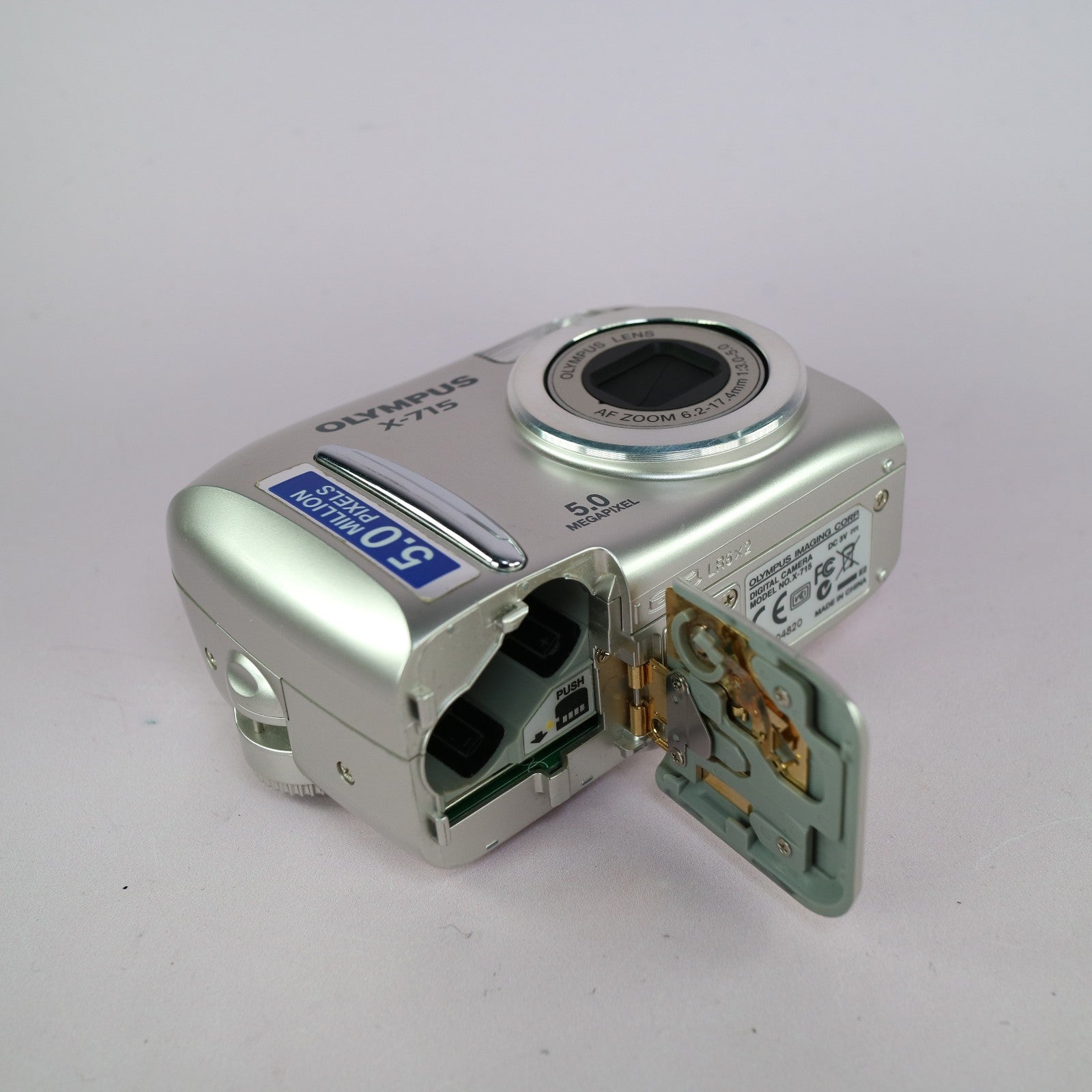 Olympus Digital Camera X-715 5.0MP Silver Tested