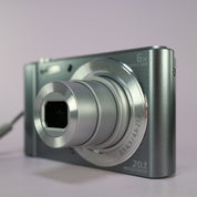 Sony Digital Camera Cybershot DSC-W810 20.1MP Silver Tested Full Working Set