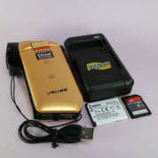 Sanyo Xacti VPC-CG88 14.0MP Compact Digital Video Recorder Gold Tested