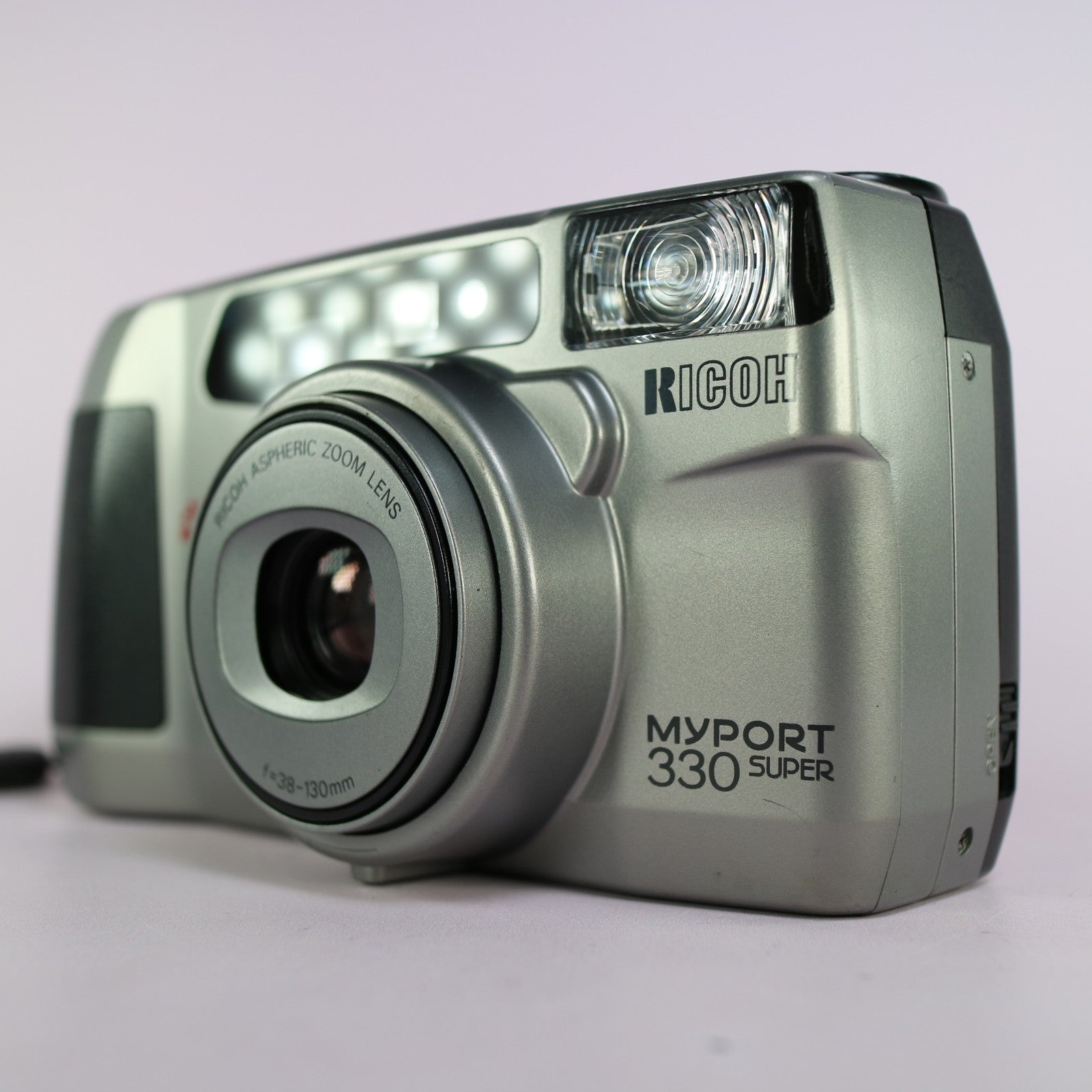 Ricoh MyPort 330 Super 35mm Film Point and Shoot Camera Silver Tested
