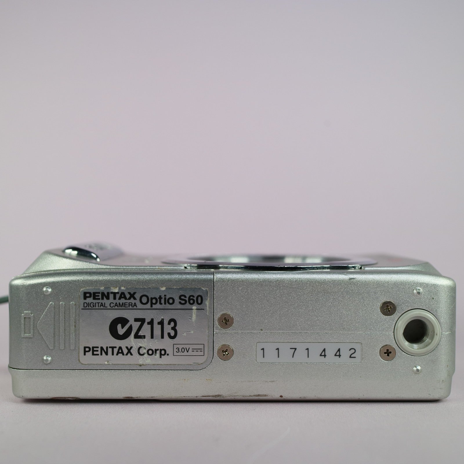 Pentax Optio S60 6.0MP Compact Digital Camera Silver Tested