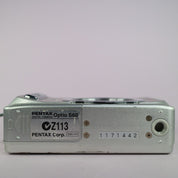Pentax Optio S60 6.0MP Compact Digital Camera Silver Tested