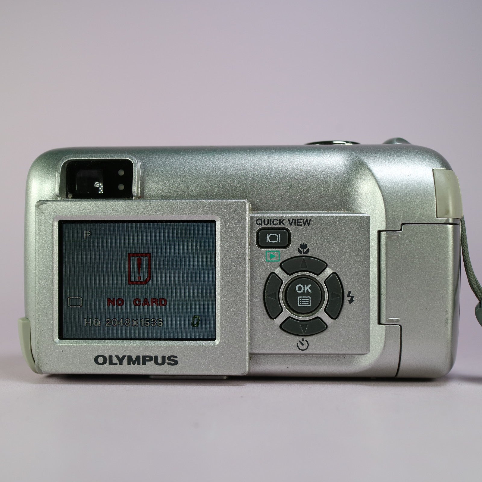 Olympus Digital Camera Camedia C-350 Zoom 3.2MP Silver Tested