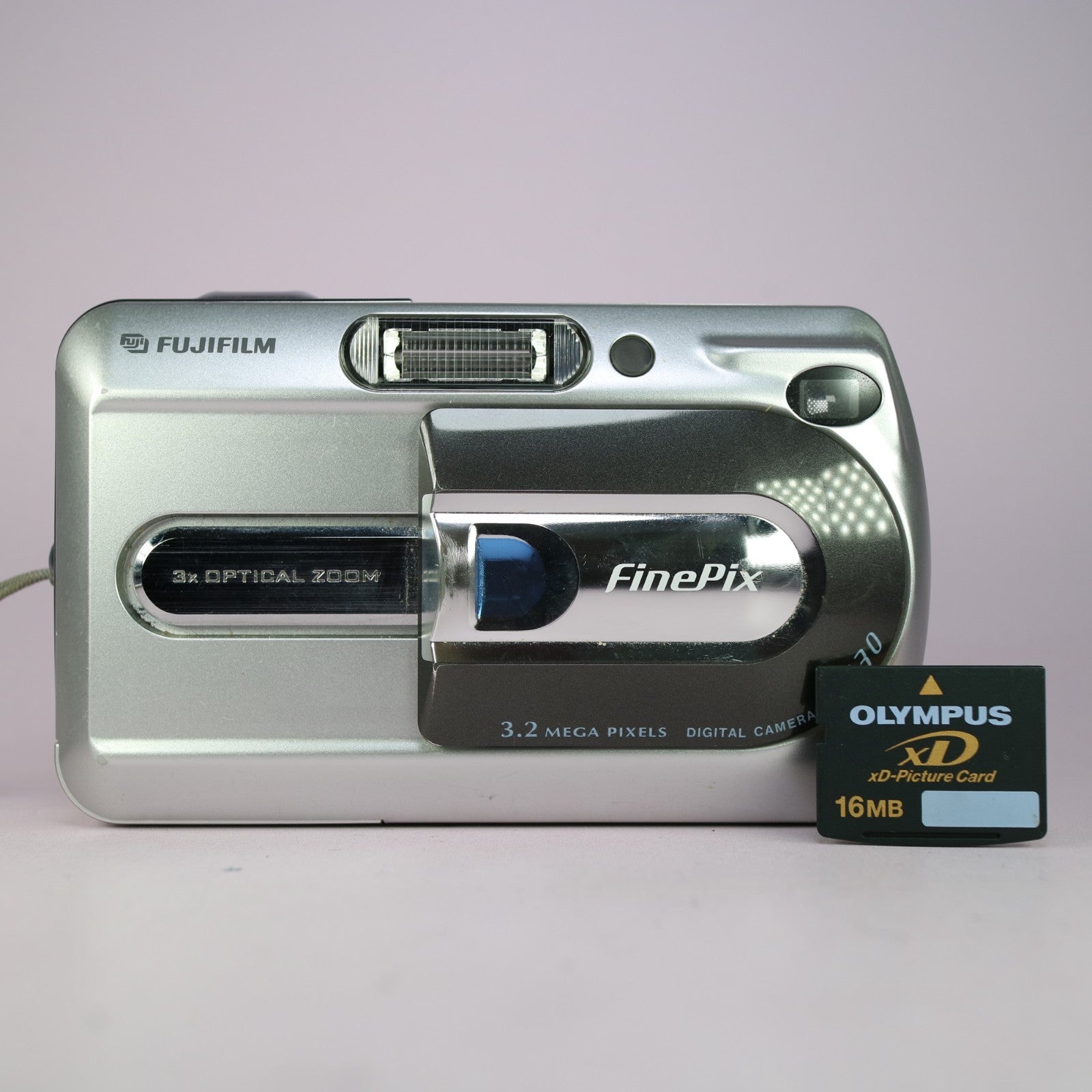 Fujifilm Digital Camera FinePix A330 3.2MP Silver Tested With xD Card