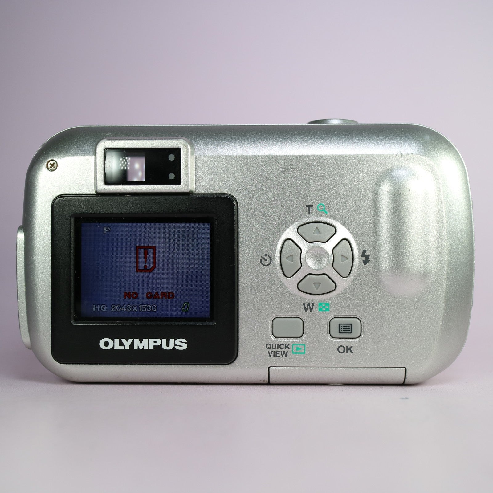 Olympus Camedia C-160 Zoom 2.0MP Digital Camera Silver Tested With xD Card