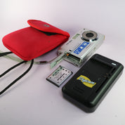 Olympus Digital Camera FE-160 6.0MP Silver Tested With Battery and Charger