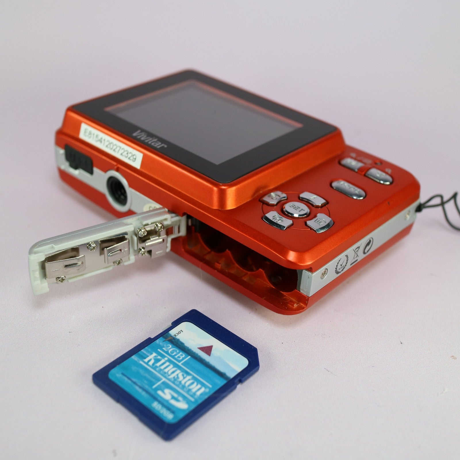 Vivitar Vivicam X035 10.1MP Compact Digital Camera Orange Tested