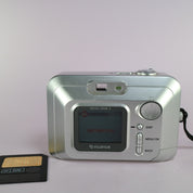 Fujifilm FinePix A201 2.0MP Digital Camera Silver Tested w/ Smartmedia Card