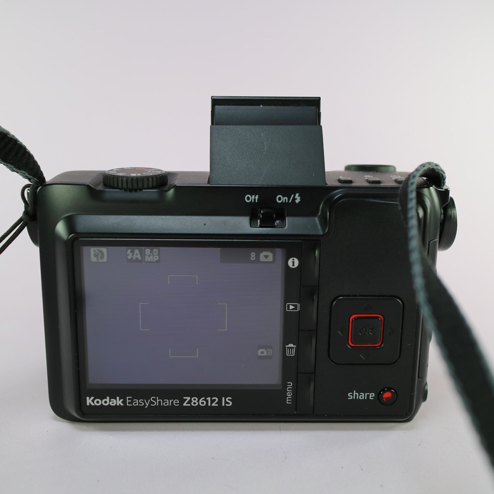 Kodak EasyShare Digital Bridge Camera Z8612 IS 8.1MP Black Tested