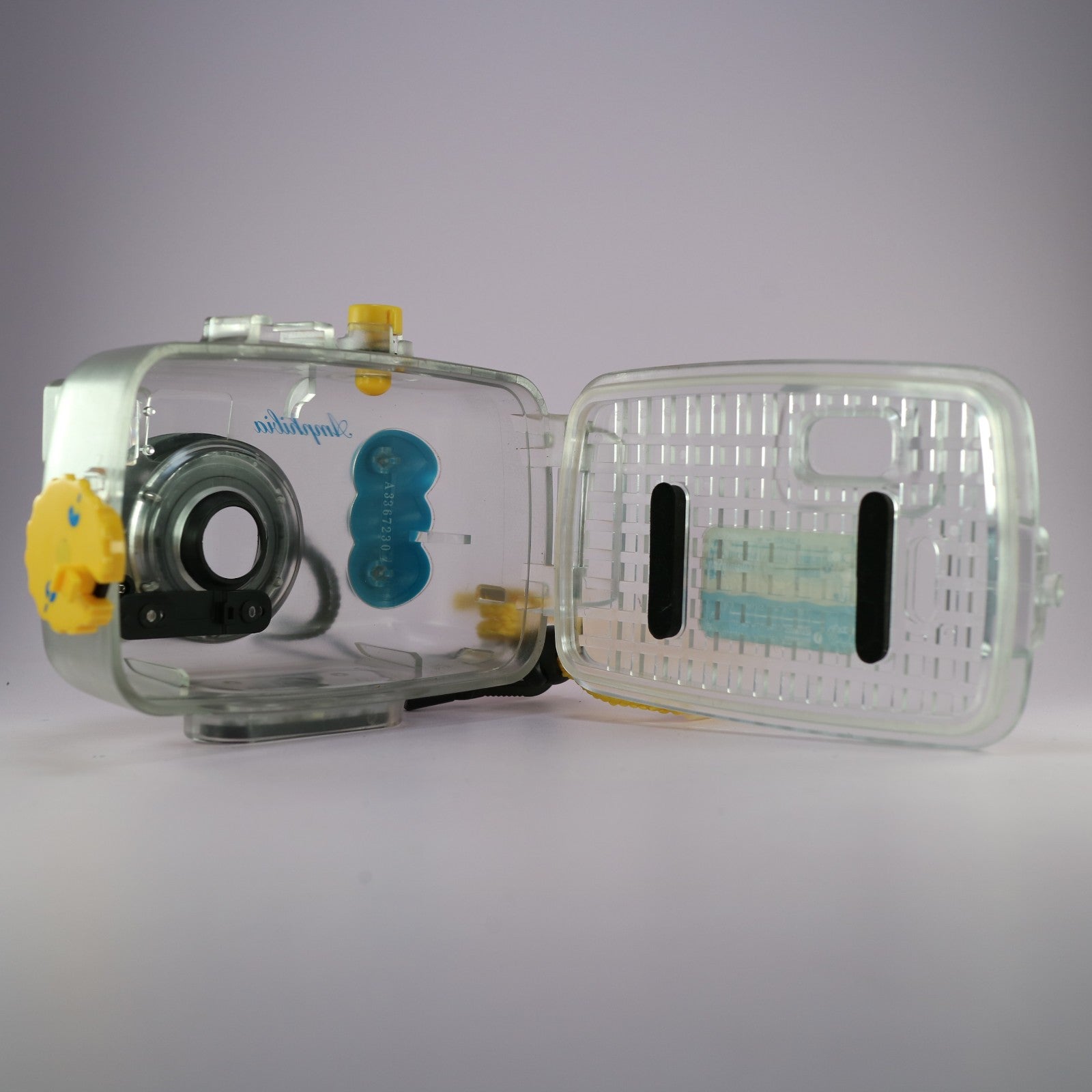Vivitar Amphibia 35mm Film Point & Shoot Camera Yellow Tested w/ Underwater Case