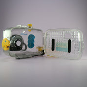 Vivitar Amphibia 35mm Film Point & Shoot Camera Yellow Tested w/ Underwater Case
