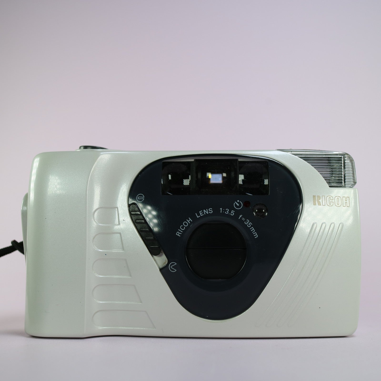 Ricoh FF-9 35mm Film Point and Shoot Camera White Tested