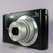 Sony Digital Camera Cybershot DSC-W800 20.1MP Black Tested Full Working Set